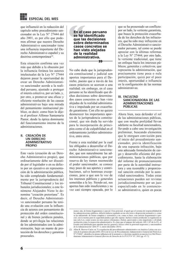 EL DERECHO ADMINISTRATIVO SANCIONADOR PERUANO 2 0002