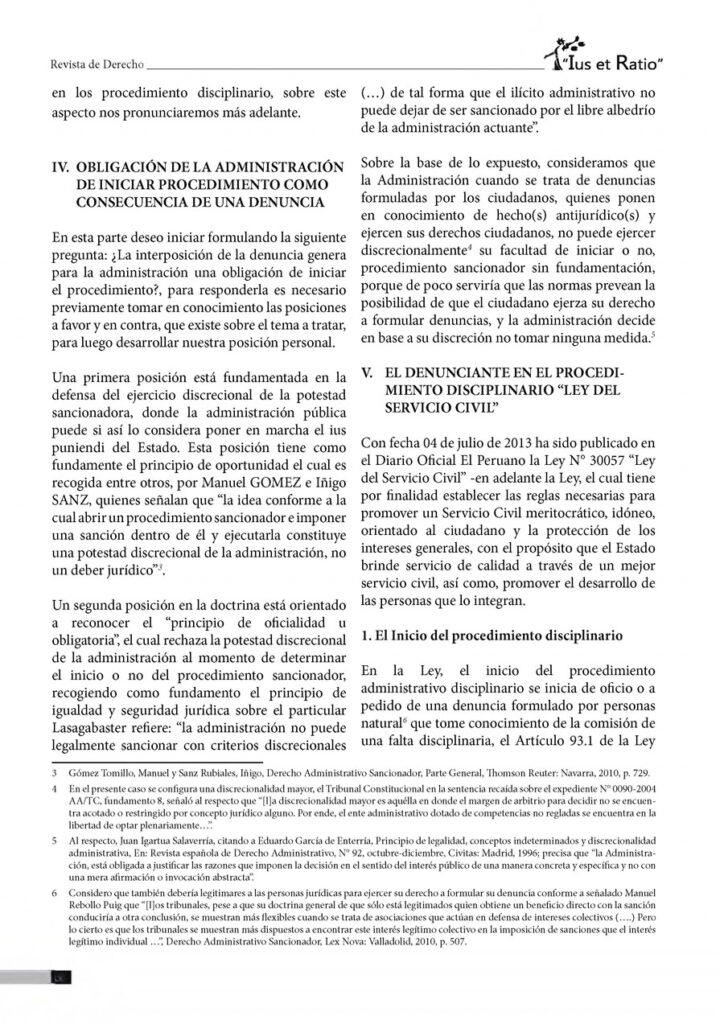 EL STATUS JURÍDICO DEL DENUNCIANTE EN EL PROCEDIMIENTO ADMINISTRATIVO DISCIPLINARIO 3 0003 7