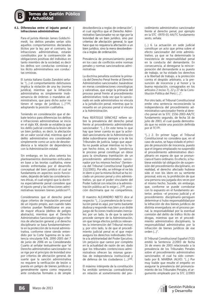 FUNDAMENTO DEL NE BIS IN ÍDEM EN LA POTESTAD SANCIONADORA DE LA ADMINISTRACIÓN PÚBLICA 4 0004 4