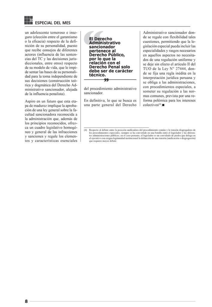EL DERECHO ADMINISTRATIVO SANCIONADOR PERUANO 4 0004